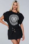 SAFETY PIN TSHIRT DRESS